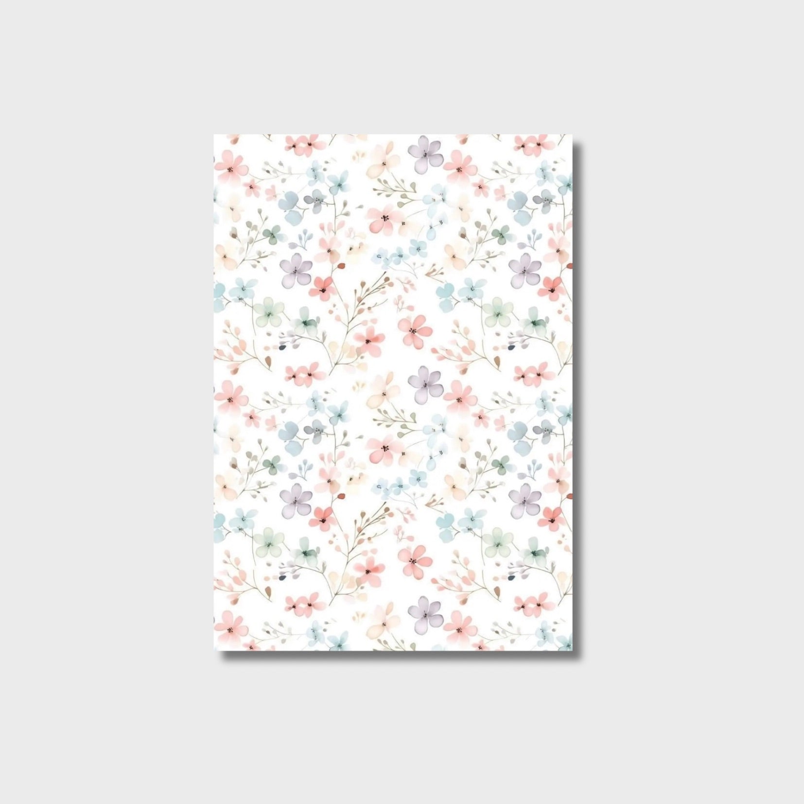 POSTKARTE “BLUMENMUSTER KLEIN“