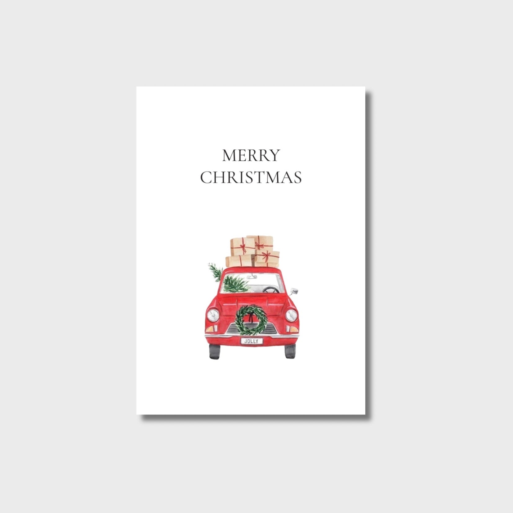 POSTKARTE “WEIHNACHTSAUTO“